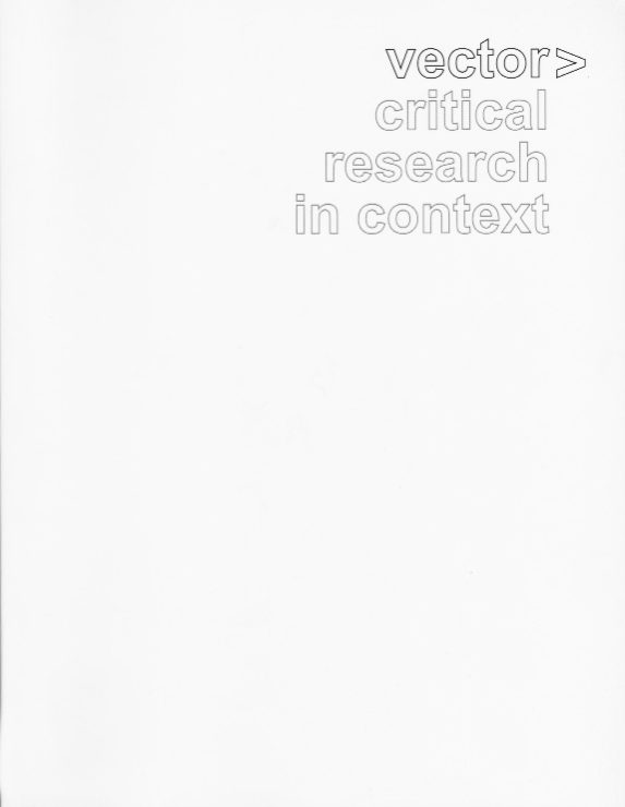 Antonia Hirsch Vector> Critical Research in Context