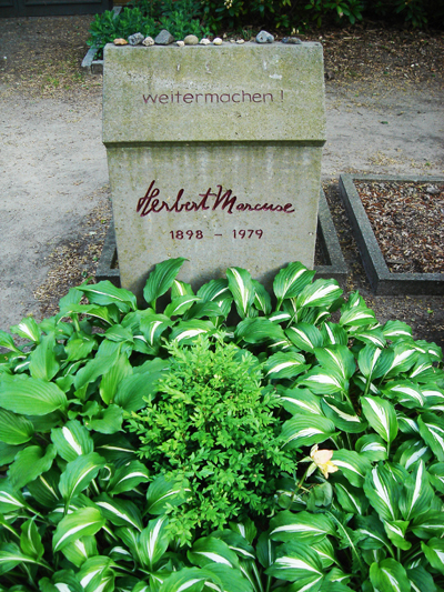 Herbert Marcuse's gravestone in Berlin (my contribution to the show)