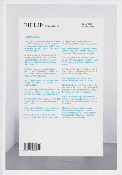 Antonia Hirsch Fillip Issue No. 11